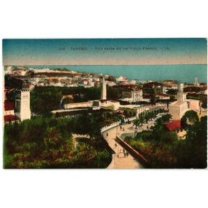 Tanger Vue Prise De La Villa France LL Morocco Postcard